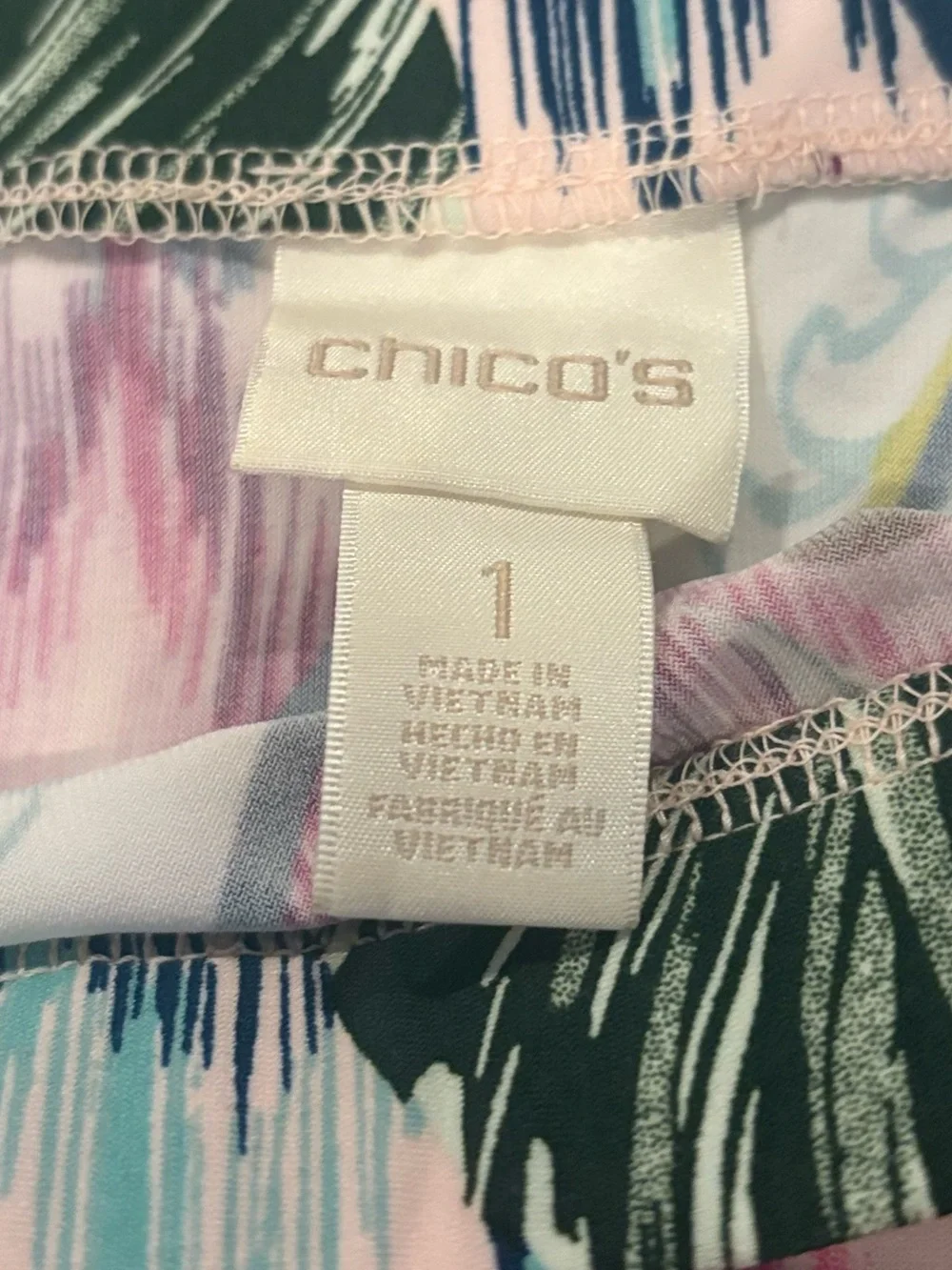 Chico’s 1 Tropical Floral Paisley Maxi Skirt with Side Slit in Peach and Pink
